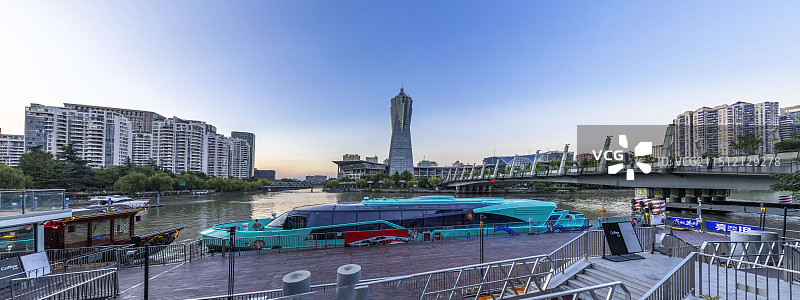 杭州武林门游船码头图片素材