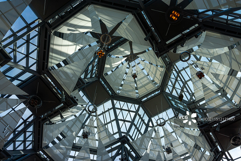 加拿大国立美术馆，加拿大国家美术馆(位于加拿大渥太华)水晶体玻璃建筑设计图片素材