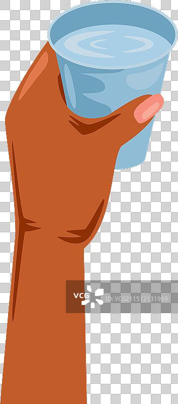 左手拿水杯图片素材