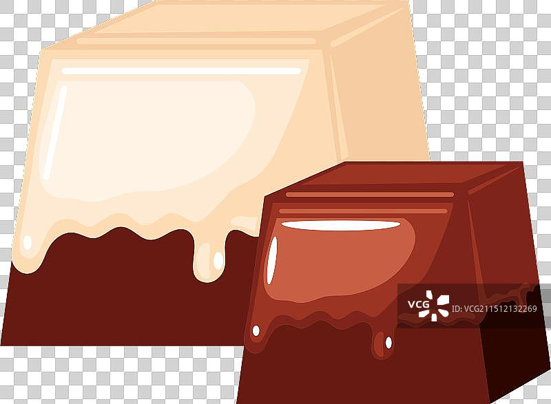 两块巧克力糖果图片素材