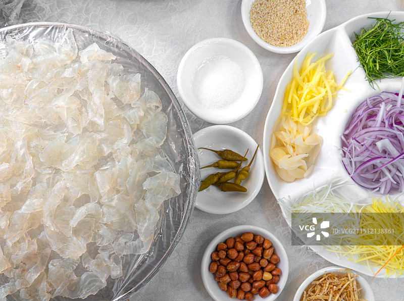 广东佛山美食顺德鱼生特写图片素材