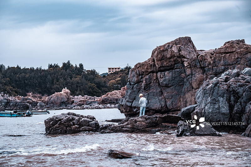 温州洞头半屏山-仙叠岩（同心小镇）图片素材