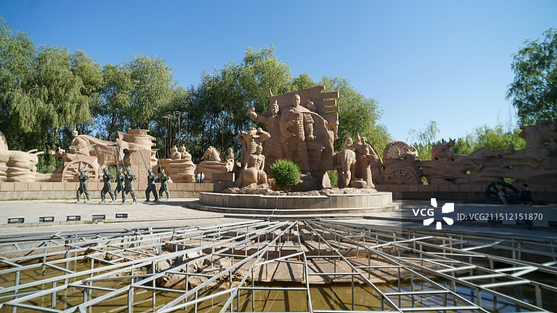 酒泉西汉酒泉胜迹图片素材