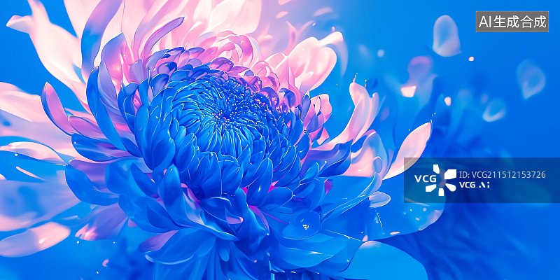 【AI数字艺术】盛开的花朵特写，唯美浪漫美丽的质感图片素材