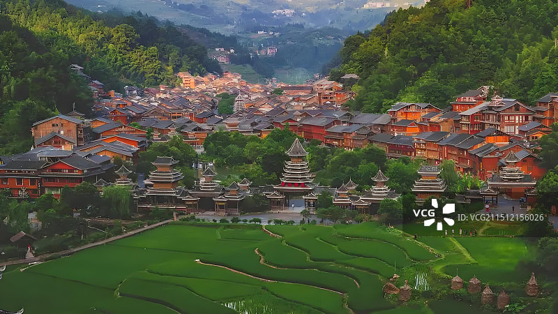 肇兴侗寨图片素材