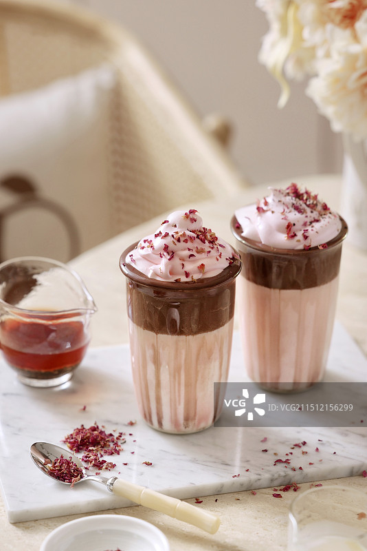 泰式玫瑰奶茶图片素材