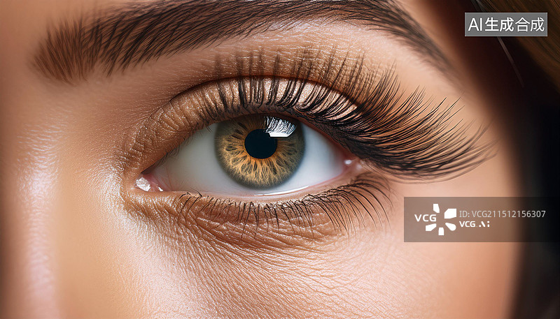 【AI数字艺术】人眼特写，眼睛图片素材