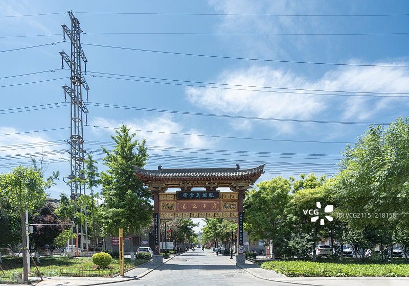 泰安肥城春秋古镇景区图片素材