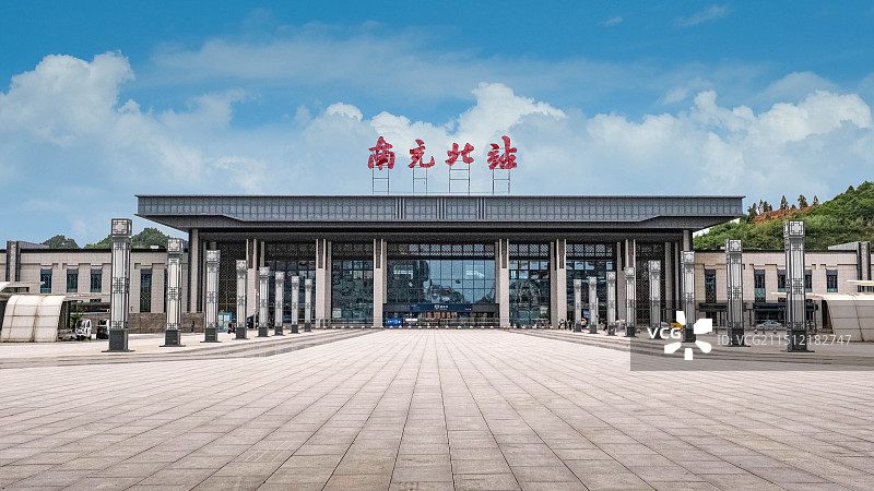 四川省南充市高铁站南充北站图片素材