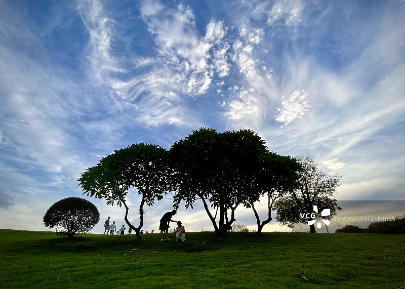 傍晚  广东深圳大运天地图片素材