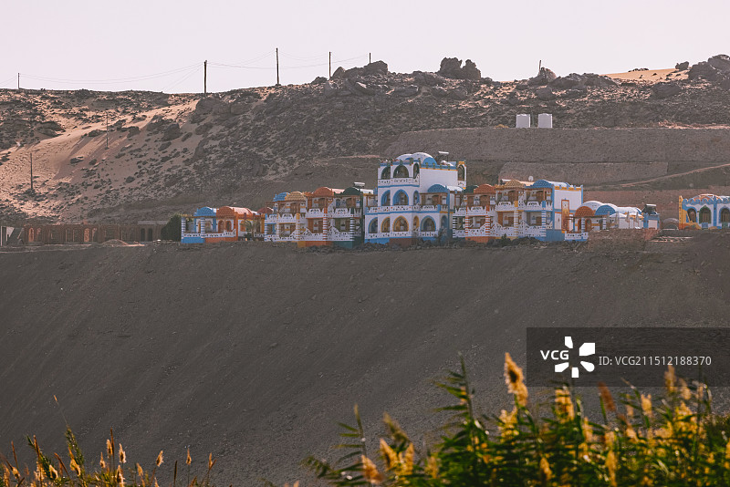 埃及阿斯旺尼罗河努比亚人村素材图图片素材