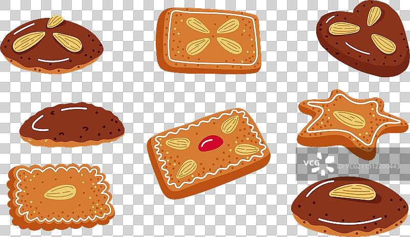 姜饼或德国圣诞饼干图片素材