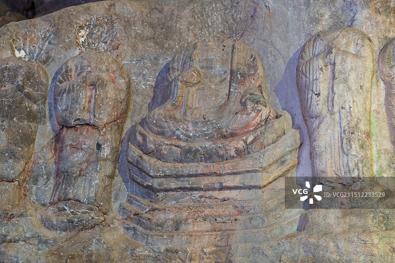 合肥4A紫微洞风景区-王乔洞石窟图片素材