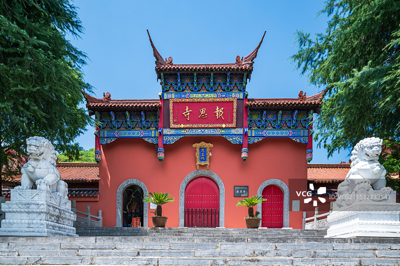 合肥4A紫微洞风景区-报恩寺图片素材