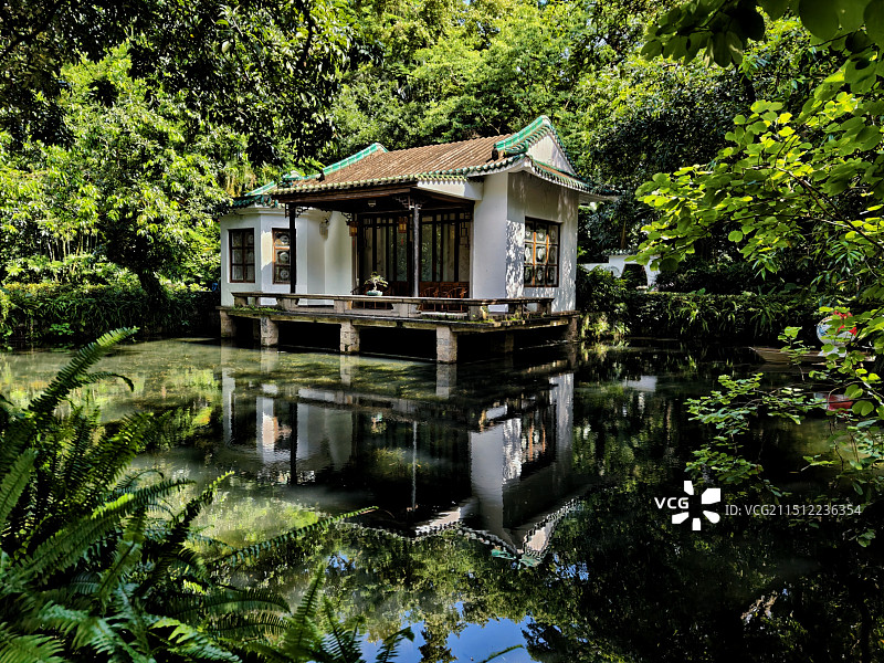 南方特色园林建筑风光图片素材