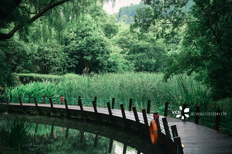 湖州仙山湖国家湿地公园图片素材