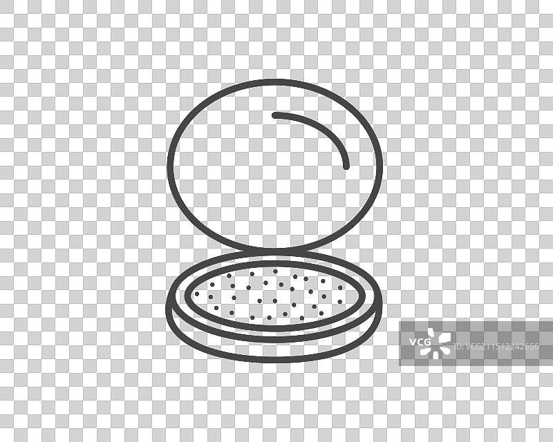 化妆和化妆品线性图形图标图片素材