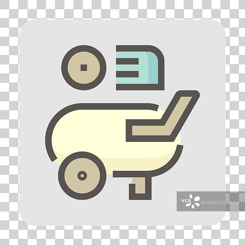 汽车喷漆维修服务工具图标设计图片素材