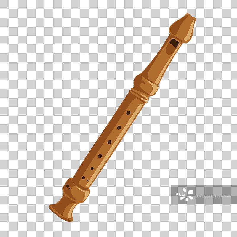 乐器录音机简笔画图片素材