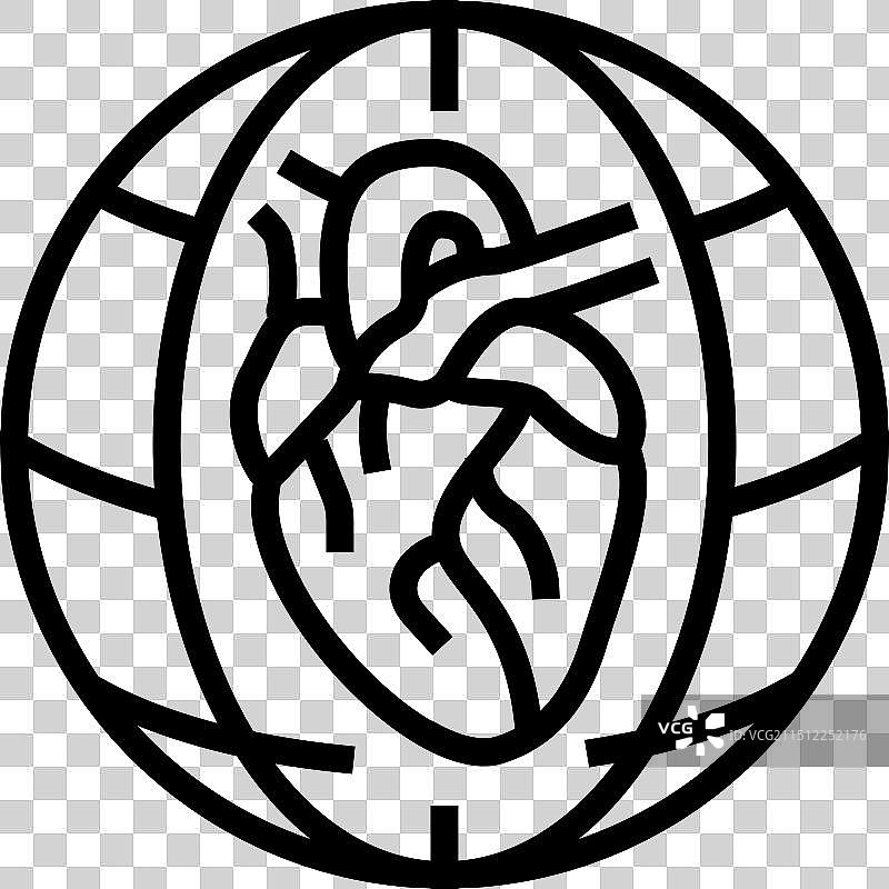 国际妇女节线条图标图片素材