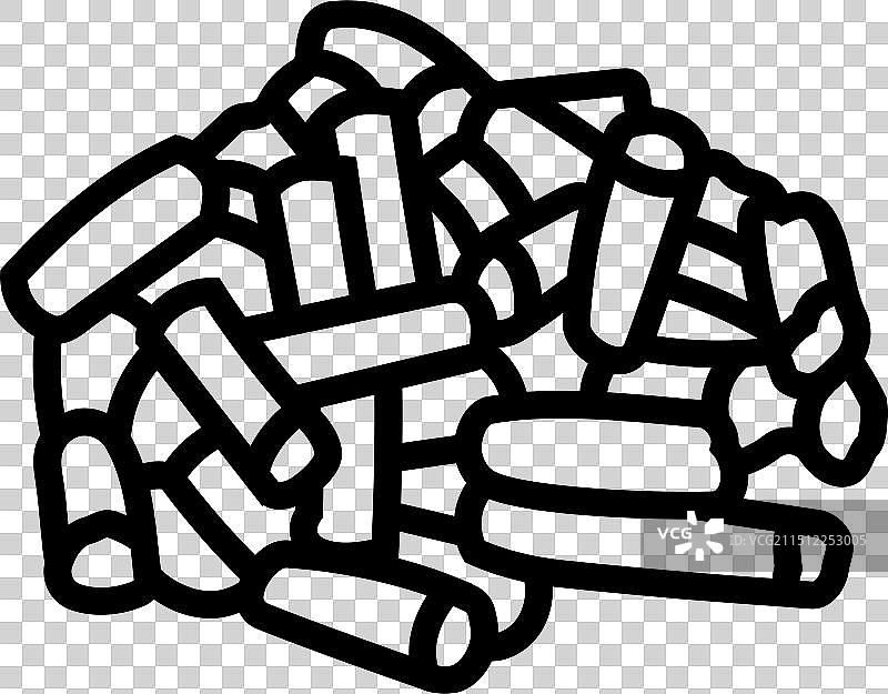 燃料木颗粒线条图标图片素材