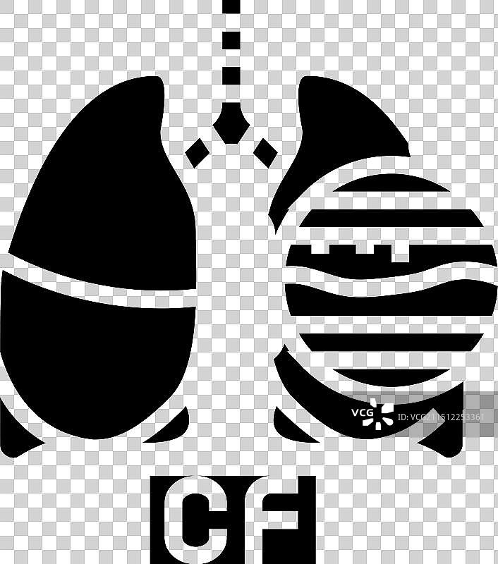 囊性纤维化疾病标志符号图片素材