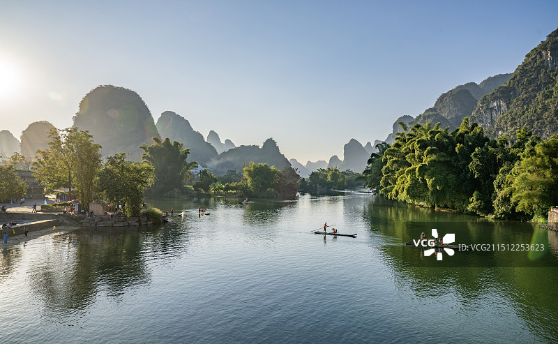 桂林阳朔三千漓中国山水人文度假区图片素材