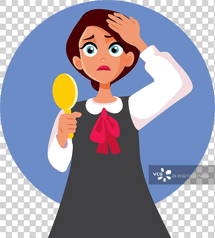 自卑的悲伤女人图片素材