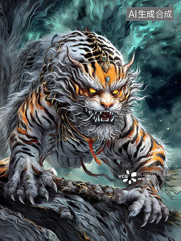【AI数字艺术】山海经 - 狴犴图片素材