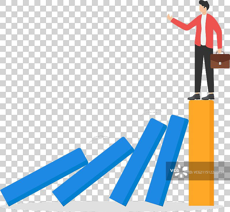 在经济衰退期间准备充分的强大企业图片素材