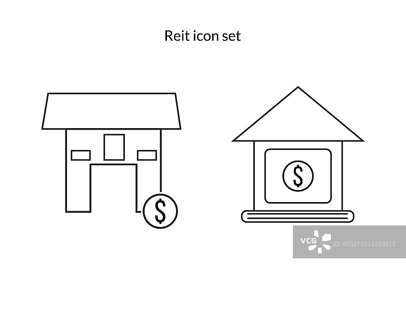 房地产投资信托基金图标设计图片素材