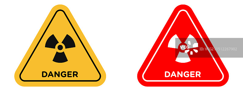 辐射危险警告标志，确保安全图片素材