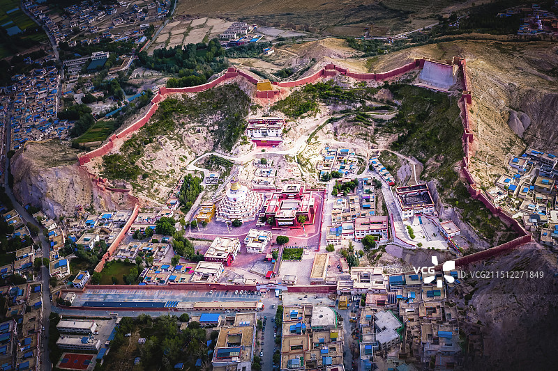 俯瞰白居寺图片素材