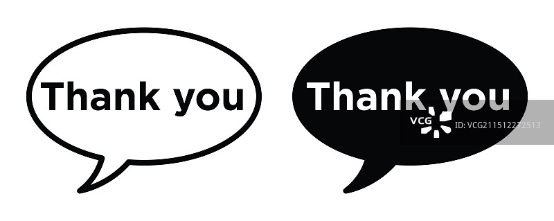感谢语语音气泡线性图标图片素材