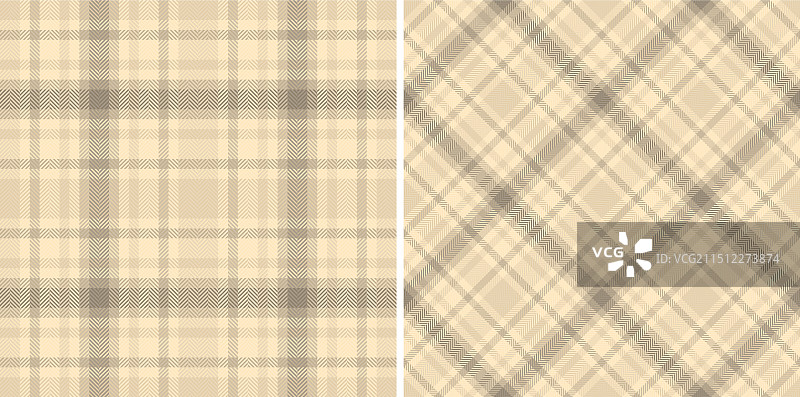 格子呢纺织品无缝图案图片素材