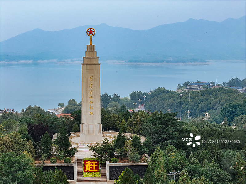 西柏坡 纪念馆 胜利广场 岗南水库 红色地标 革命圣地图片素材