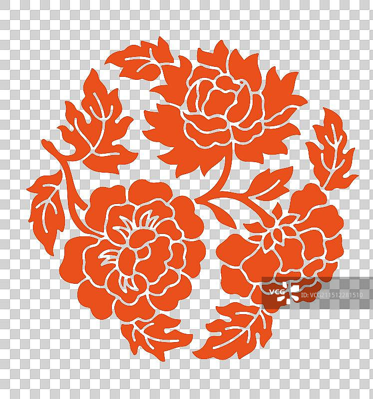 矢量中国传统纹样插画元素  经典纹样瑰宝 国潮风民族抽象花朵纹样图腾元素图片素材