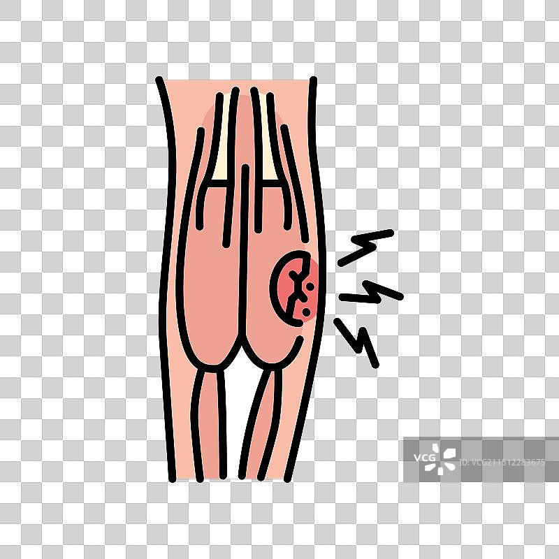 应变线颜色图标家庭伤害标志图片素材