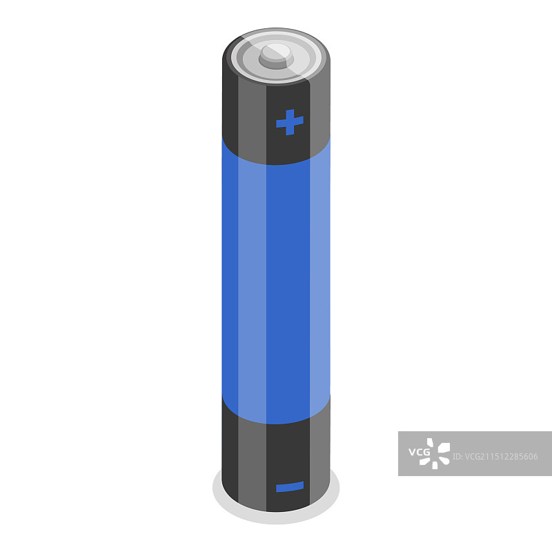 3D 2.5D电池组扁平风格图标图片素材