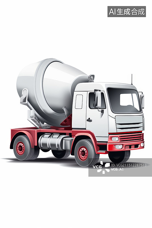 【AI数字艺术】水泥油罐车图标图片素材