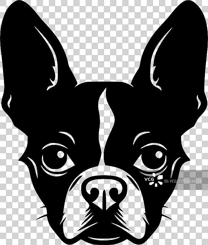 波士顿梗犬高品质Logo图片素材