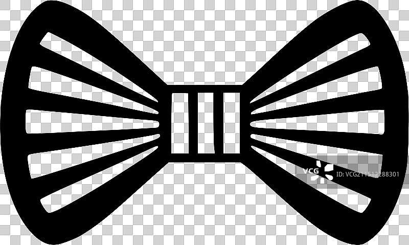 黑白蝴蝶结图片素材