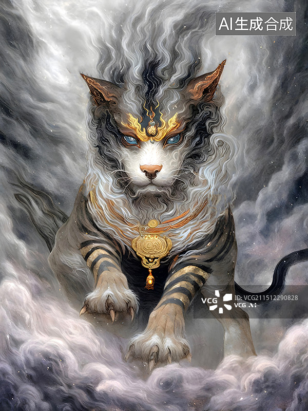 【AI数字艺术】山海经 - 天狗图片素材