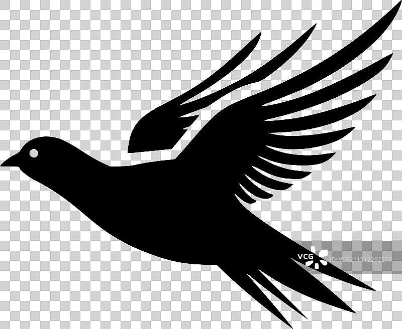 简约扁平风格鸽子logo图片素材