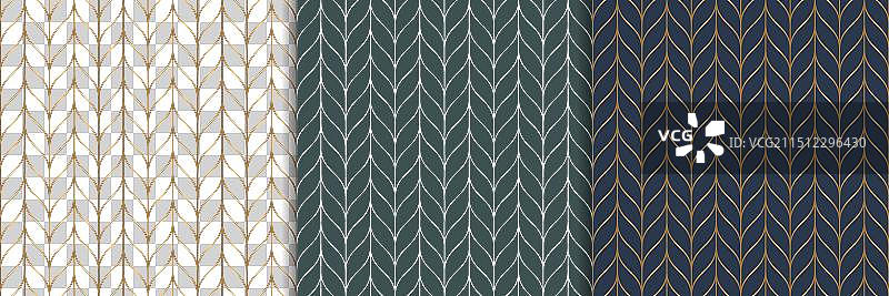 奢华装饰曲线无缝图案图片素材