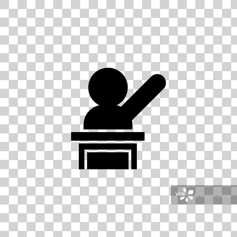 法官坐在桌子旁的图标图片素材