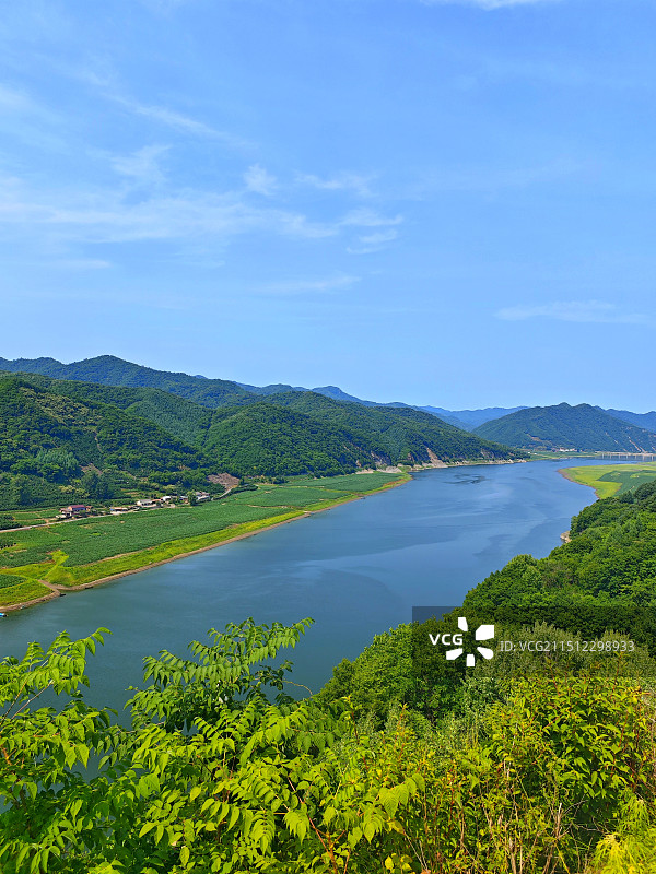 绿江村图片素材