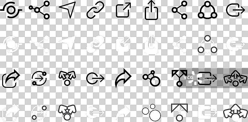 分享图标合集图片素材