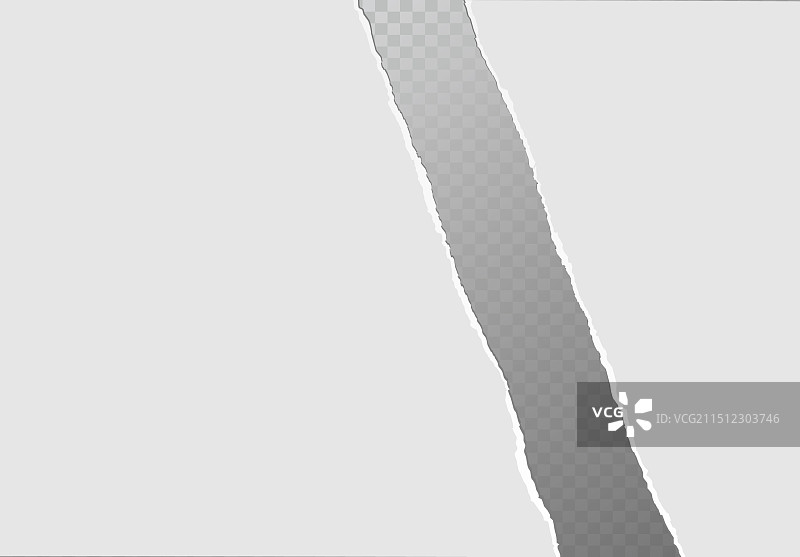 逼真的白色纸张撕裂效果图片素材