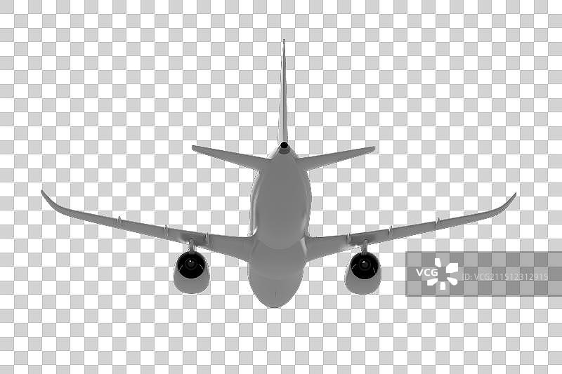 C4D，民用商务客机元素图片素材